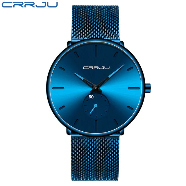 Blue Men Watch Ultra-thin Quartz Watch