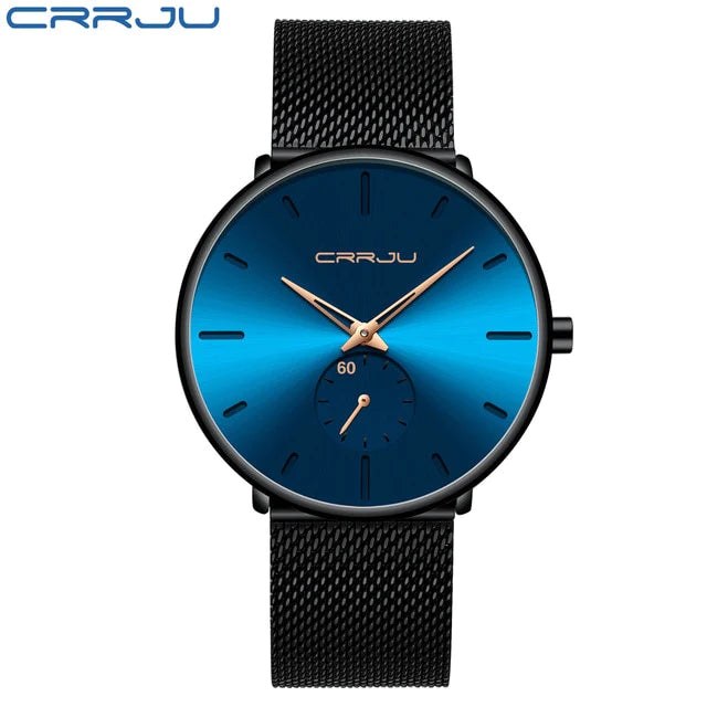 Blue Men Watch Ultra-thin Quartz Watch